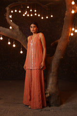 Rust Embroidered Set