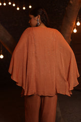 Rust Sequin Kaftan Set