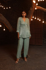 Mint Shimmer Co-ord Set