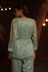 Mint Shimmer Co-ord Set