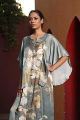 Printed Kaftan Dress