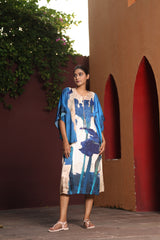 Printed Kaftan Dress