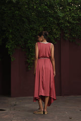 Rust Drape Dress