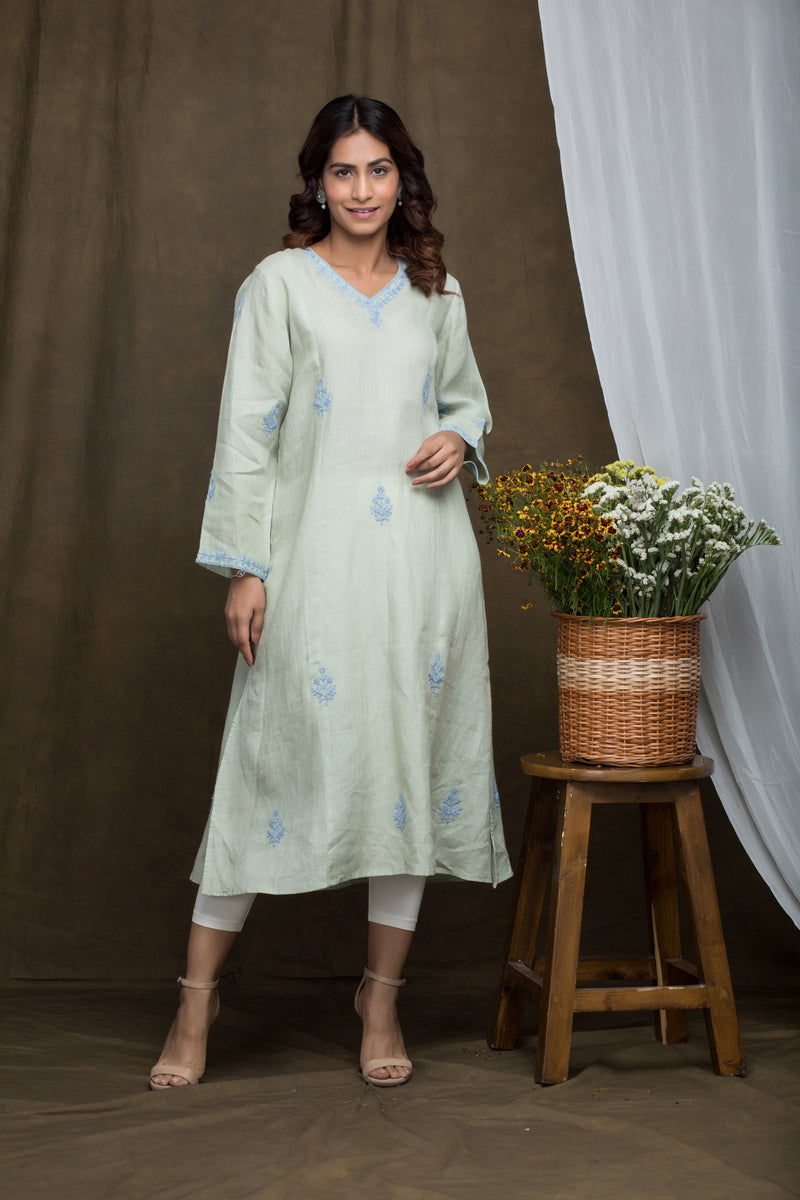 Linen Dori Embroidered Tunic Ahens Fashion Linen Dori Embroidered Tunic Ahens Fashion