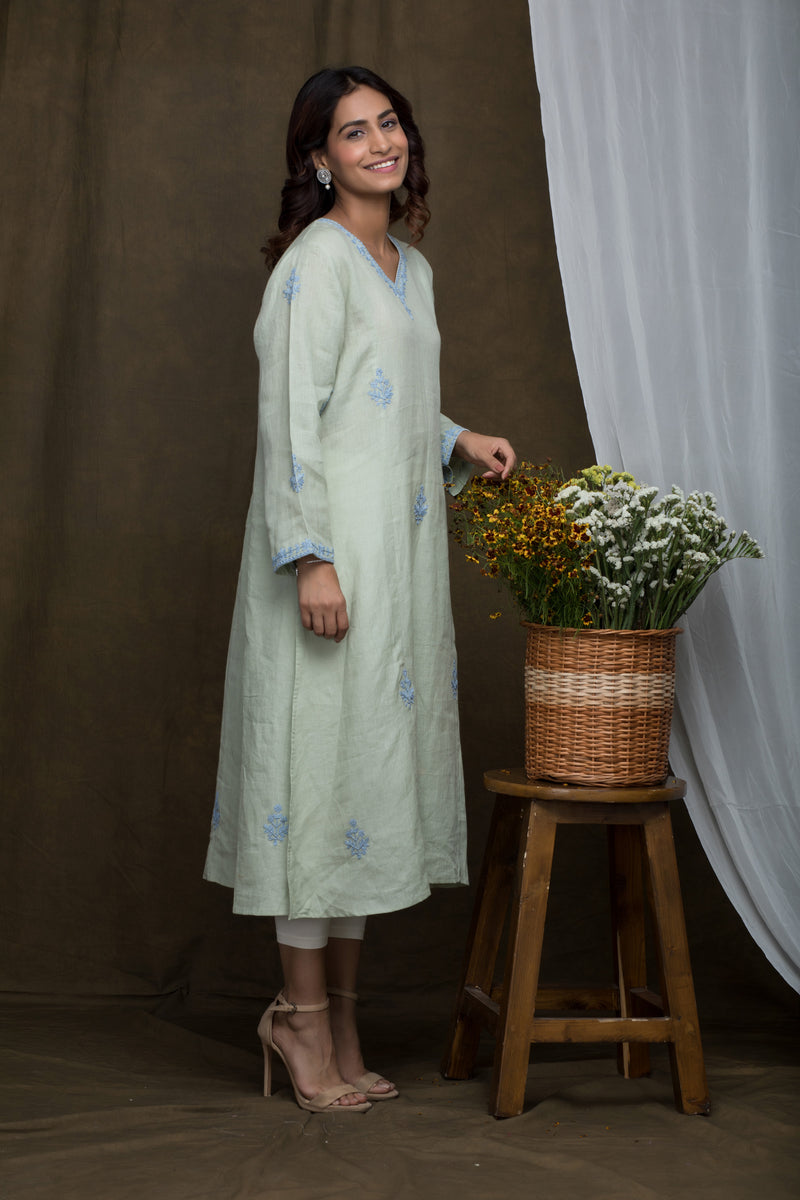 Linen Dori Embroidered Tunic