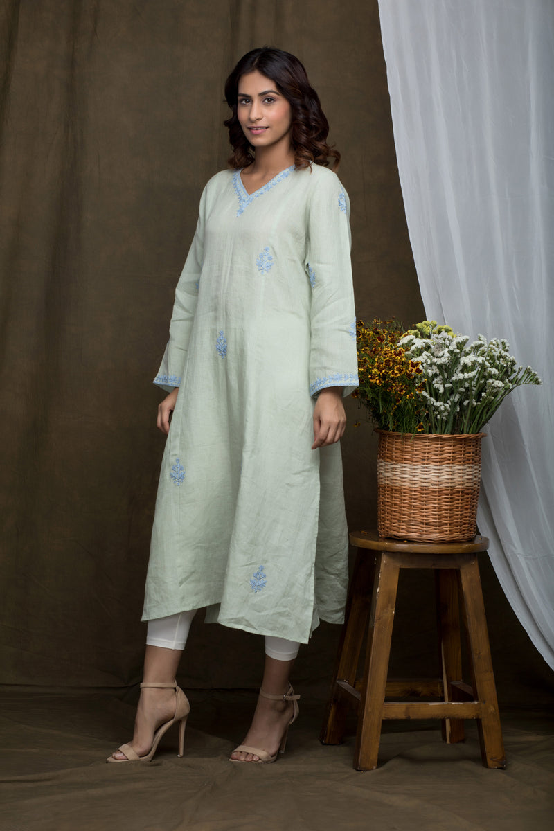Linen Dori Embroidered Tunic