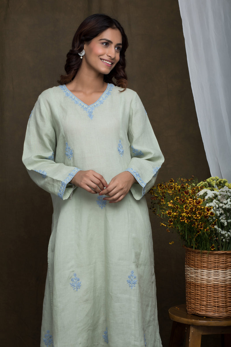 Linen Dori Embroidered Tunic