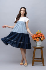 Colorblock Knee length Dress