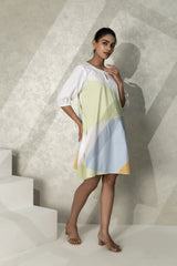 Cotton Color block Dress