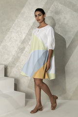 Cotton Color block Dress