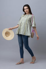 Cotton Tucks Top