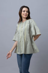 Cotton Tucks Top