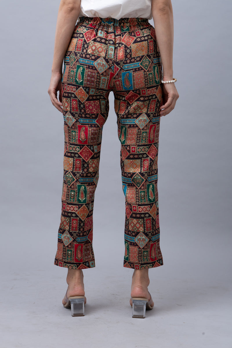 Silk Brocade Pants