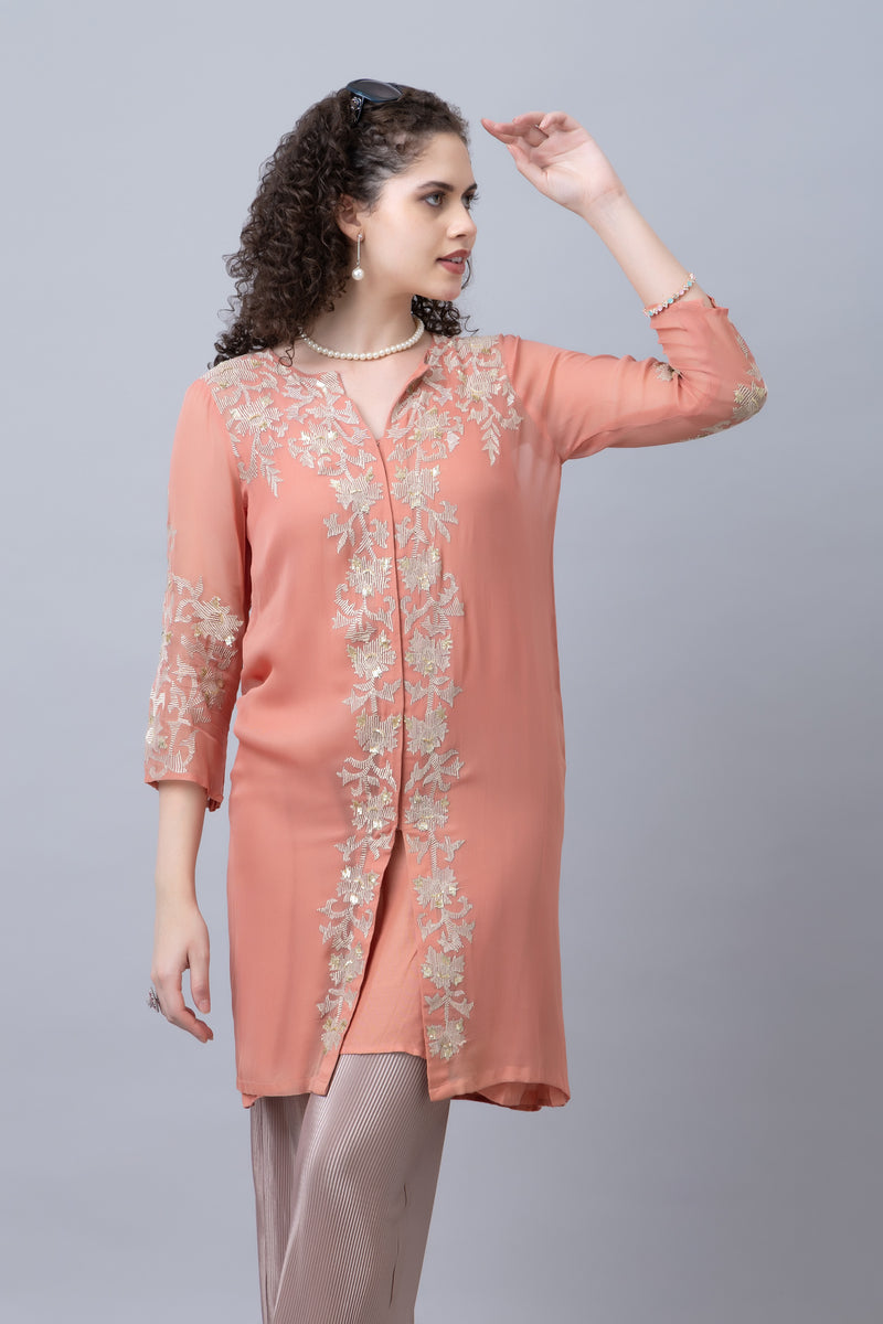 Georgette Embroidered Tunic