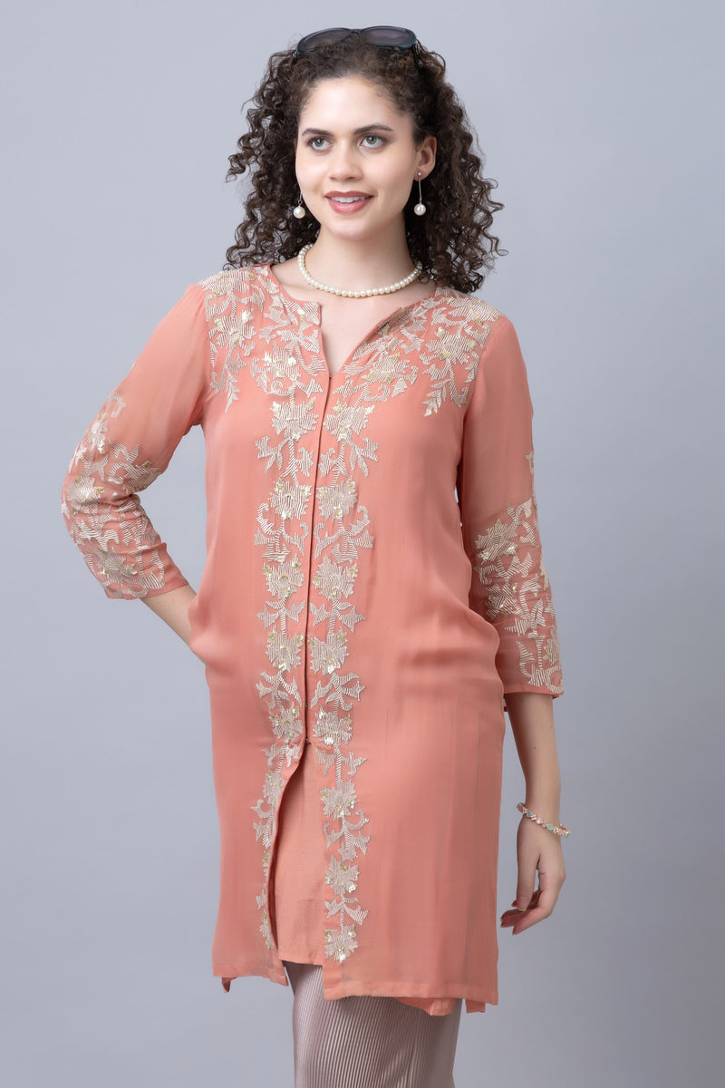 Georgette Embroidered Tunic