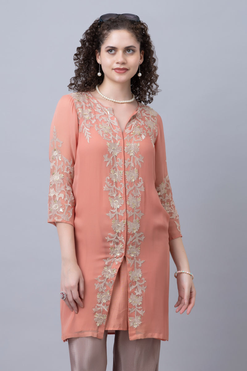 Georgette Embroidered Tunic
