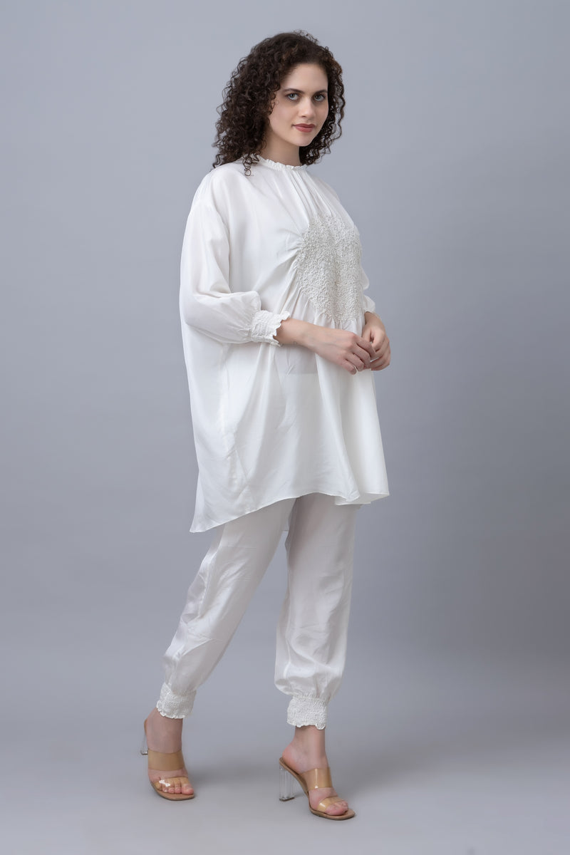 Silk Ruched Co-ord Set