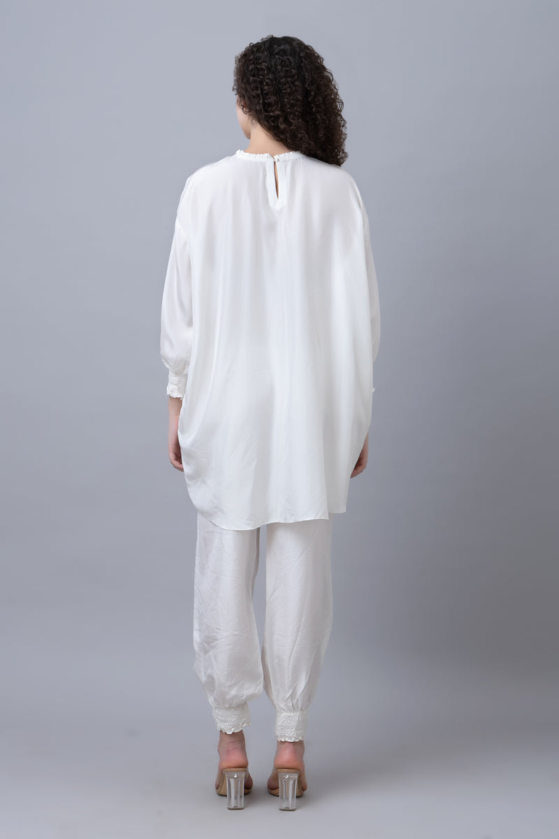 Silk Ruched Co-ord Set