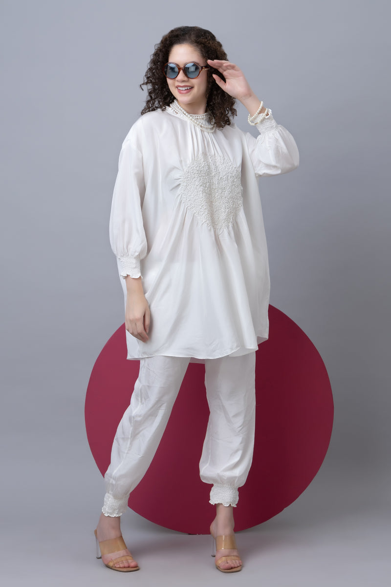 Silk Ruched Co-ord Set