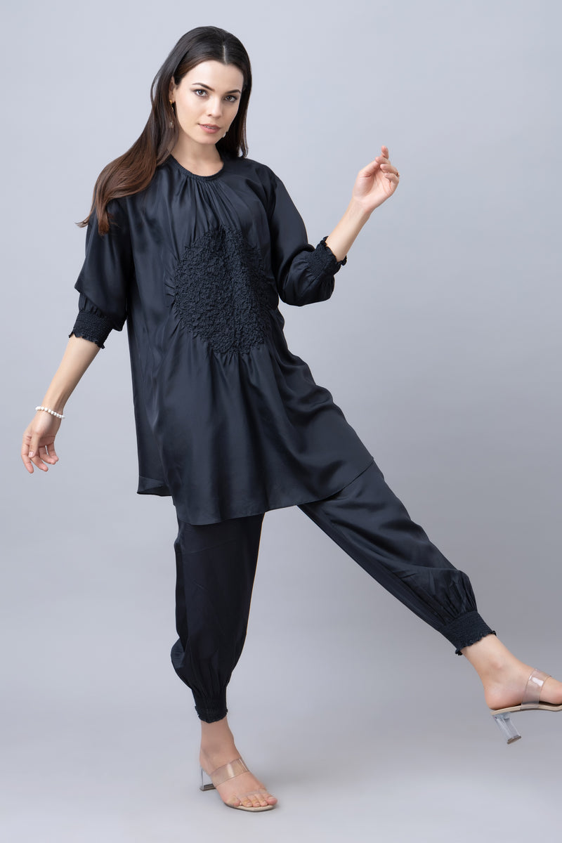 Silk Ruched Co-ord Set