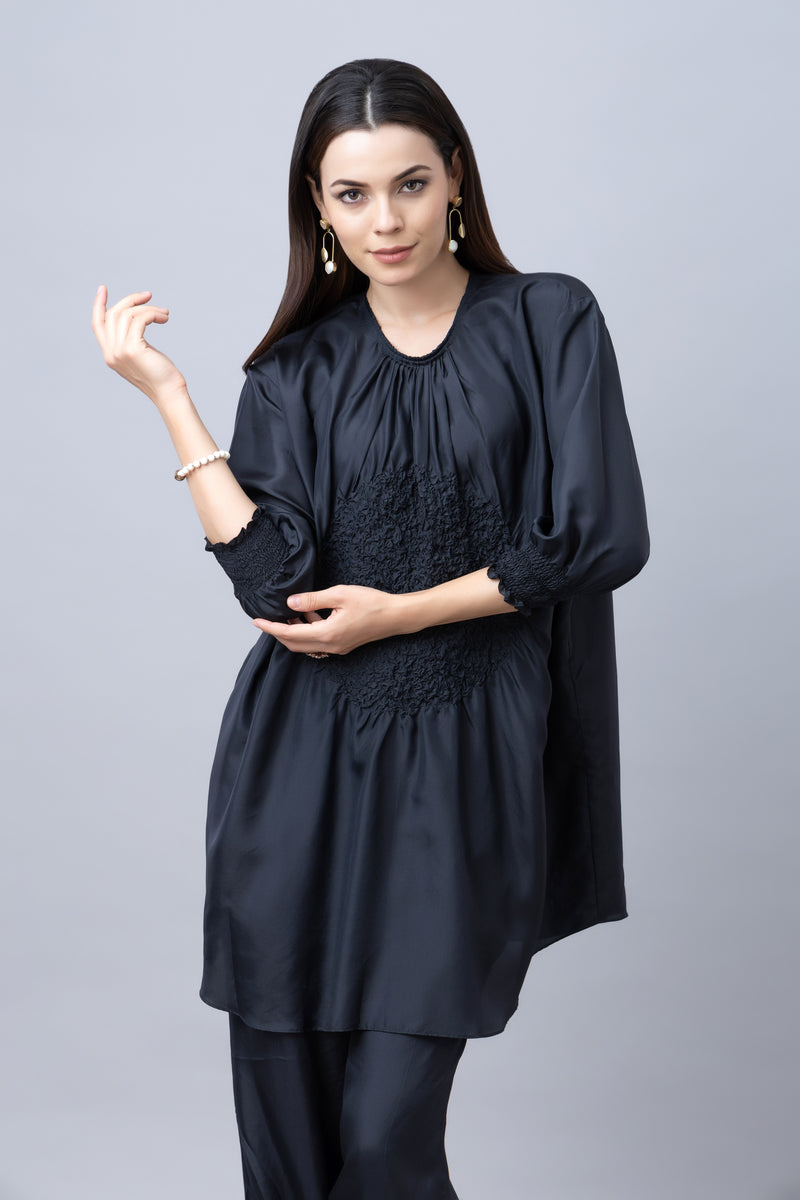 Silk Ruched Co-ord Set