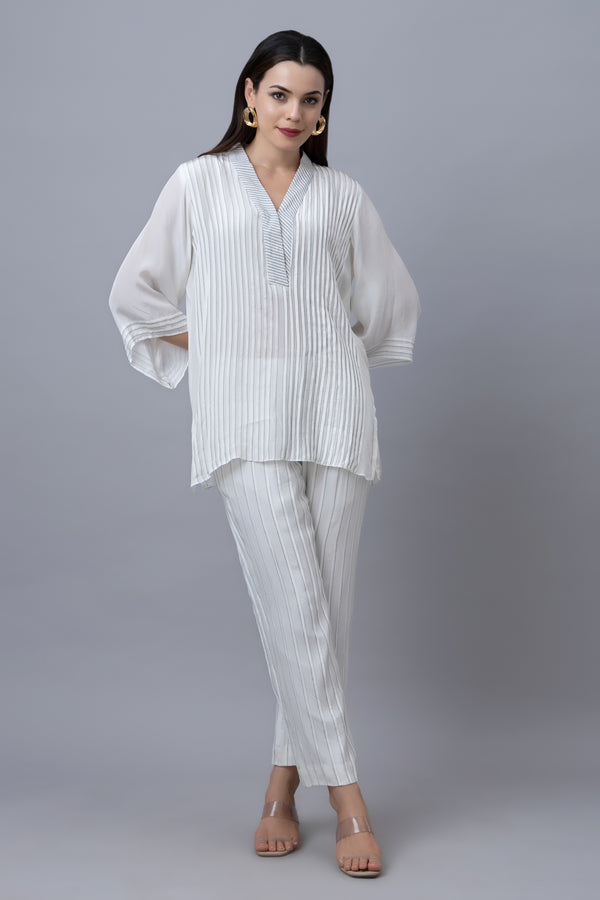 Pure Crepe Pintucks Set
