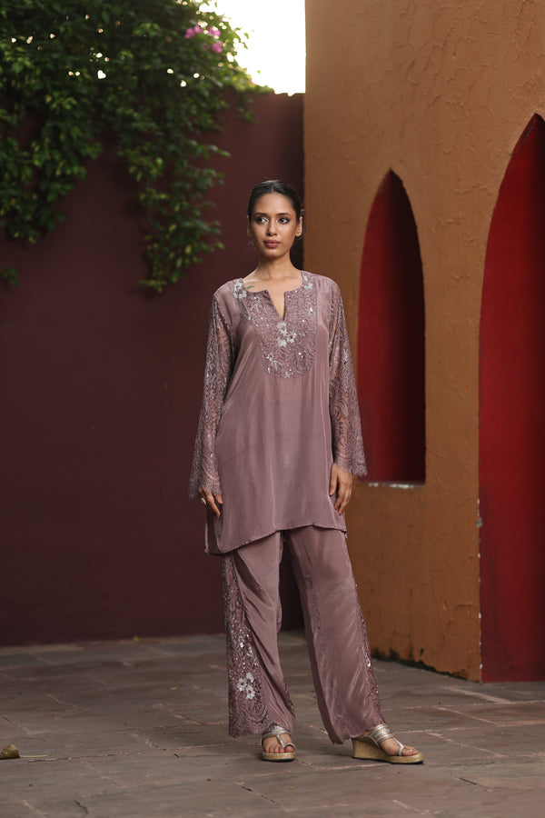 Coco Chandelier Set With Crepe Pants