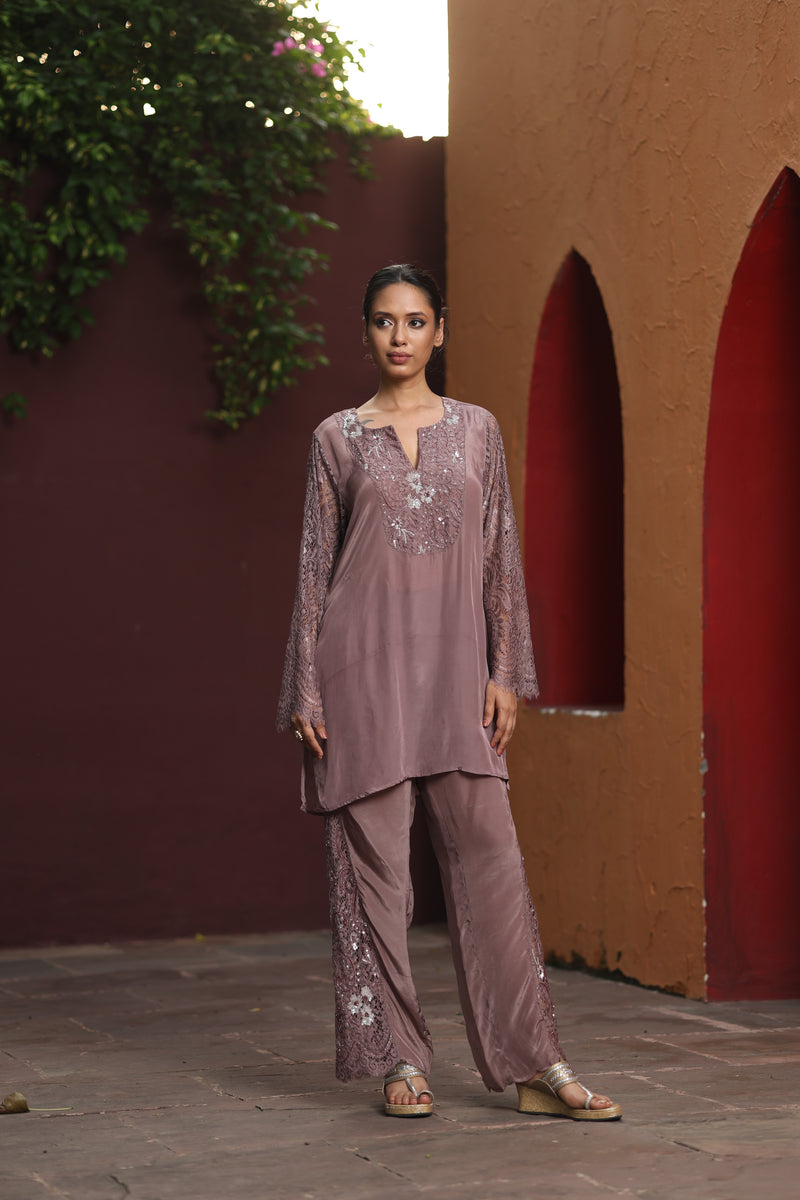 Coco Chandelier Set With Crepe Pants