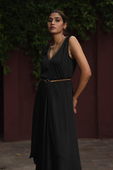 Black Drape Dress