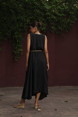 Black Drape Dress