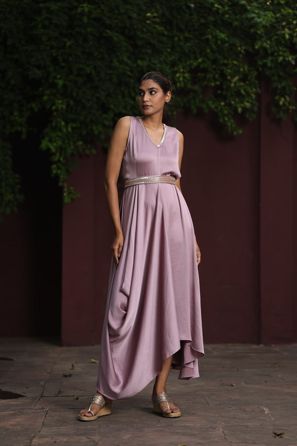 Lilac Drape Dress