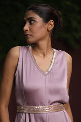 Lilac Drape Dress