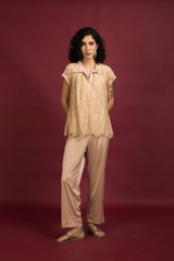 Chandelier Top With Crepe Pants