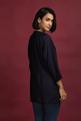 Semi-formal Embroidered Top