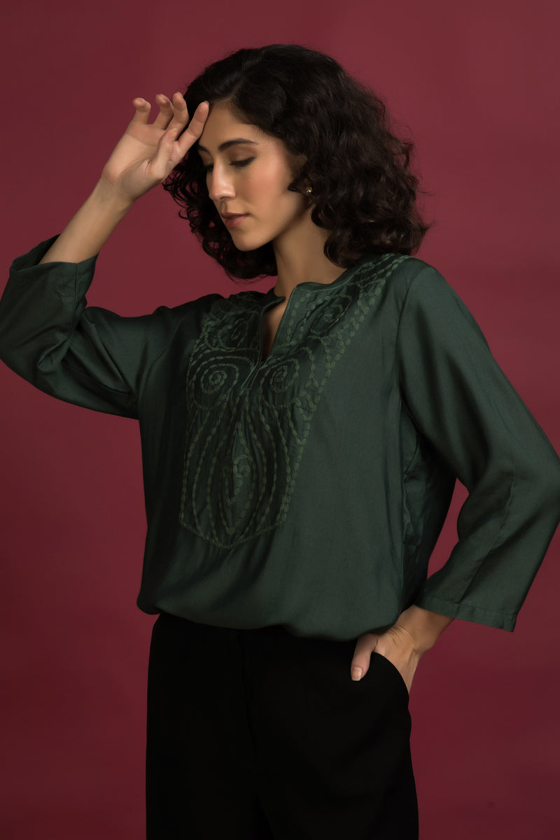 Semi Formal Embroidered Shirt