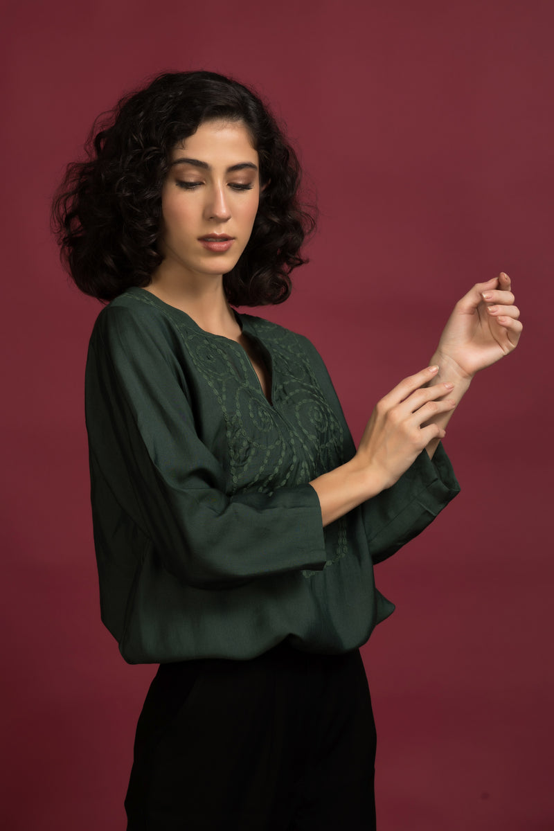 Semi Formal Embroidered Shirt