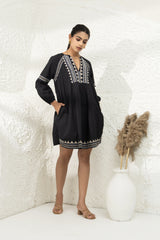 Embroidered Cotton Dress