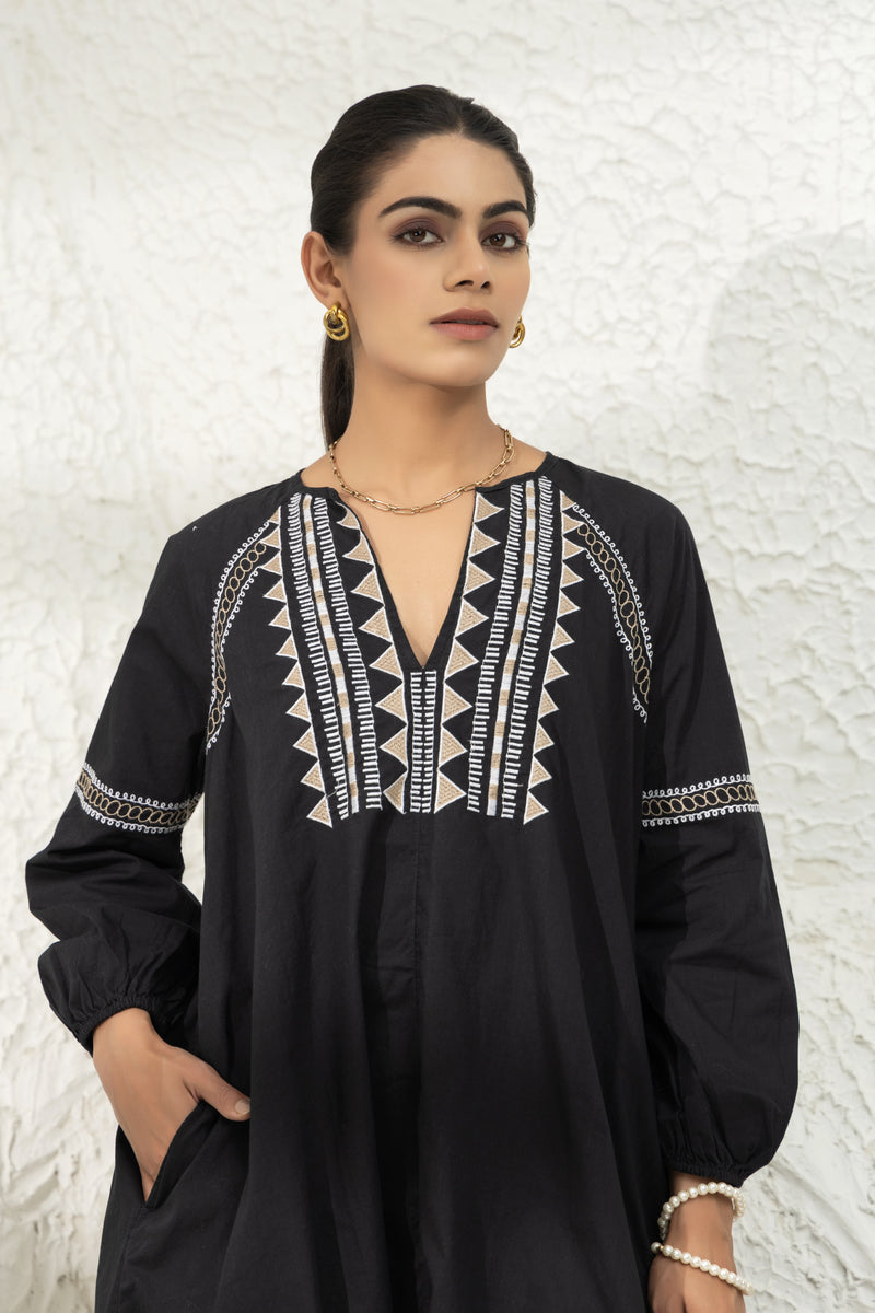 Embroidered Cotton Dress