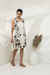 Linen Embroidered Dress