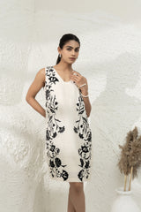 Linen Embroidered Dress