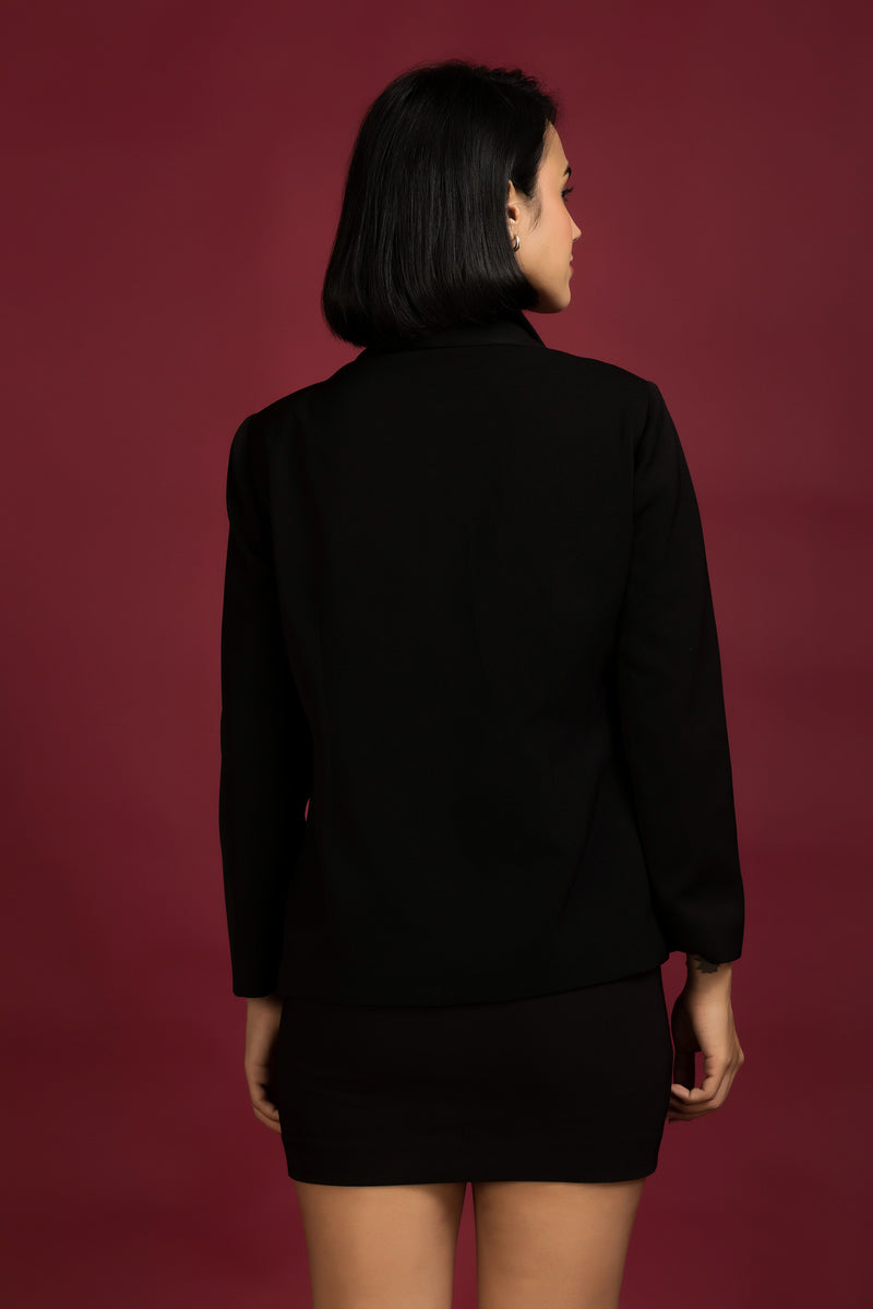 Black Tailored Fit Blazer