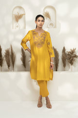 Chanderi Dori Embroidered  Kurta Set