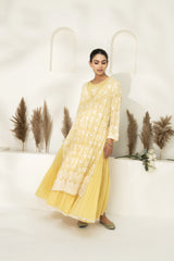 Pastel Yellow Layered Kurta