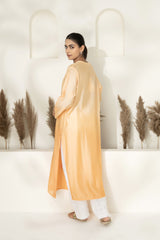 Ombre Lucknowi Tunic  With Embroidered Pants