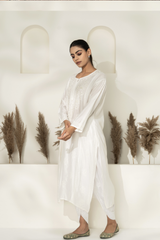 White Chikankari Embroidered Kurta