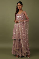 Embroidered Sharara Set