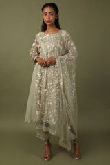 Organza Dori Embroidered Anarkali