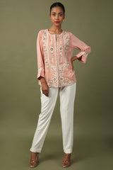 Pink Cutwork Top