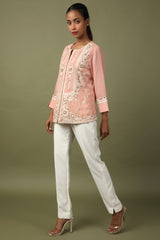 Pink Cutwork Top
