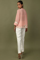 Pink Cutwork Top